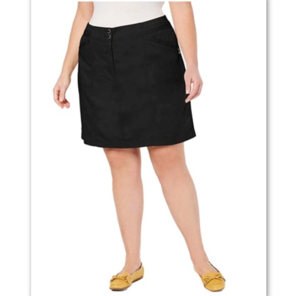 Karen Scott Pants - NWT! Karen Scott Macy's Stretchy Skort Black Plus
